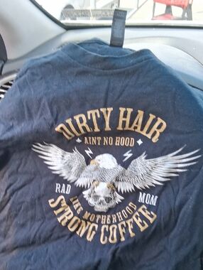 Gildan Black Heavy Cotton Tee with DIRTY HOOD AINT NO HOOD LIKE MOTHERHOOD ...